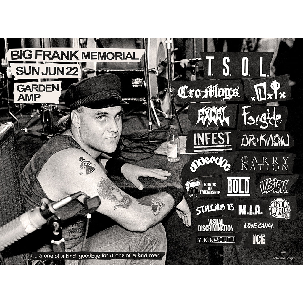 Big Frank "Memorial Show" - Poster
