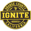 Ignite "Logo (Yellow)" -  Embroidered Patch (Die Cut)