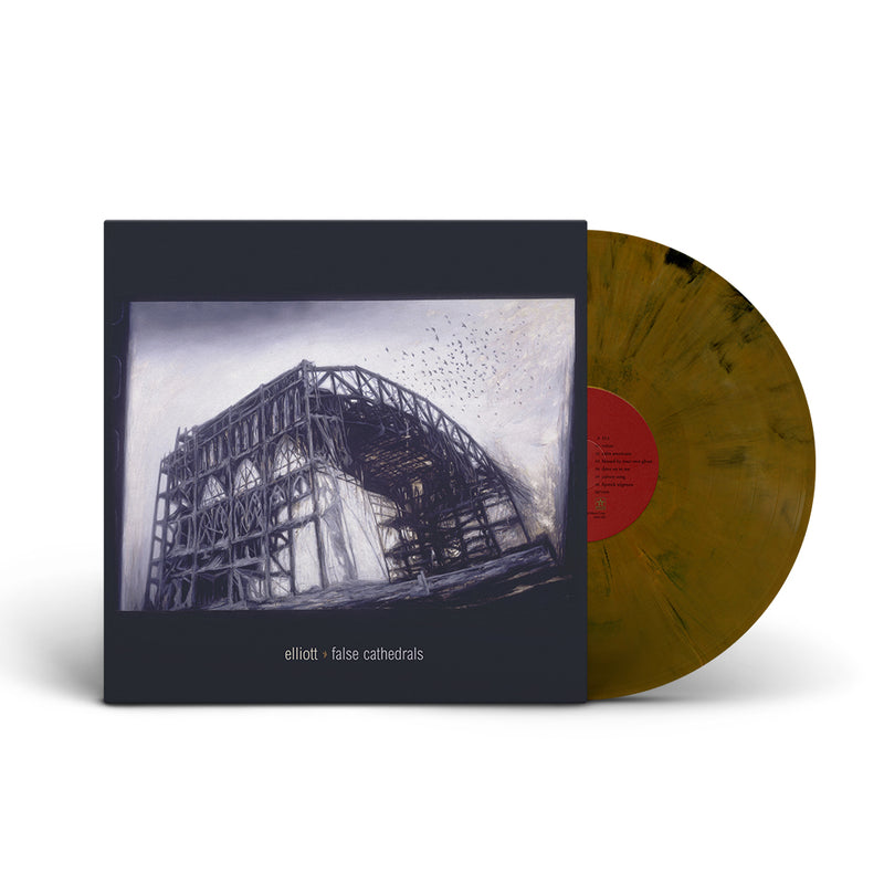 REV095-1/2 Elliott "False Cathedrals" LP/CD Album Artwork