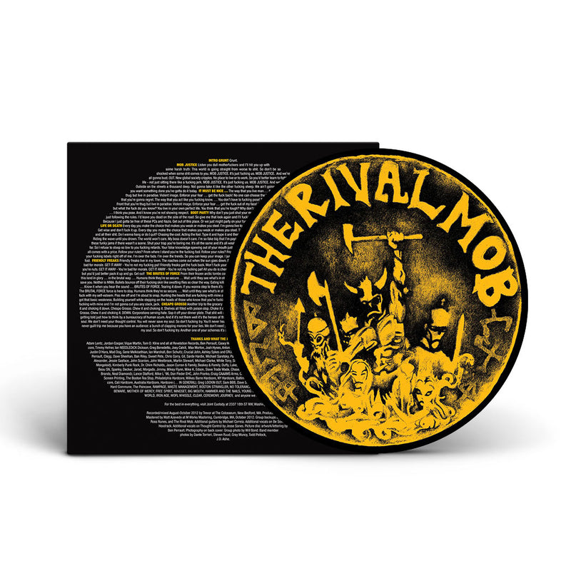 REV149 The Rival Mob "Mob Justice" LP/CD Album Artwork