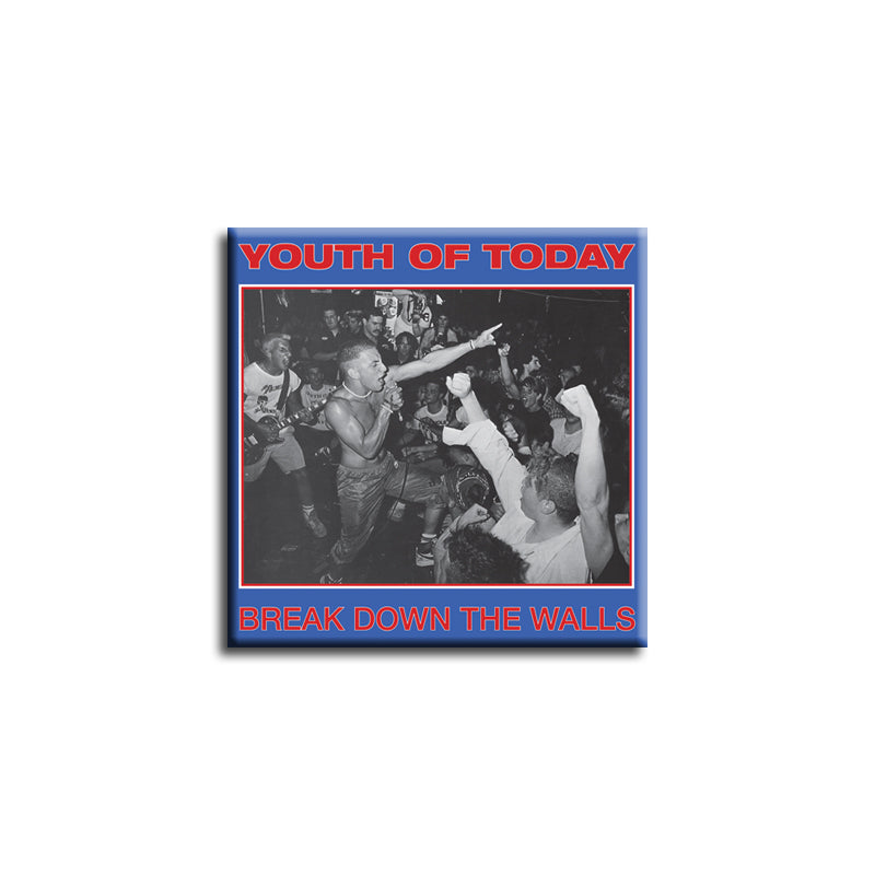 REVSQB008 Youth Of Today "Break Down The Walls" - Button (1.5" Square Button) 