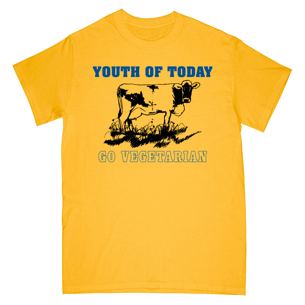 Youth Of Today "Go Vegetarian (Gold)" - T-Shirt