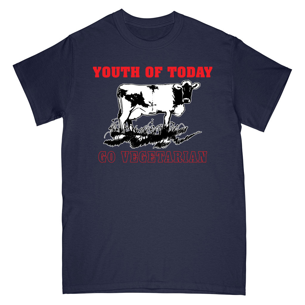Youth Of Today "Go Vegetarian (Navy)" - T-Shirt