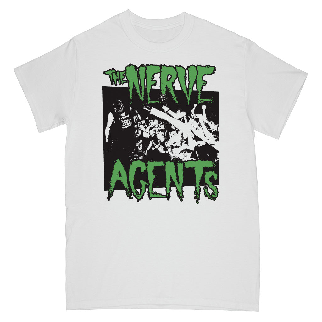 REVSS73AS The Nerve Agents "Live Photo (White)" - T-Shirt Front