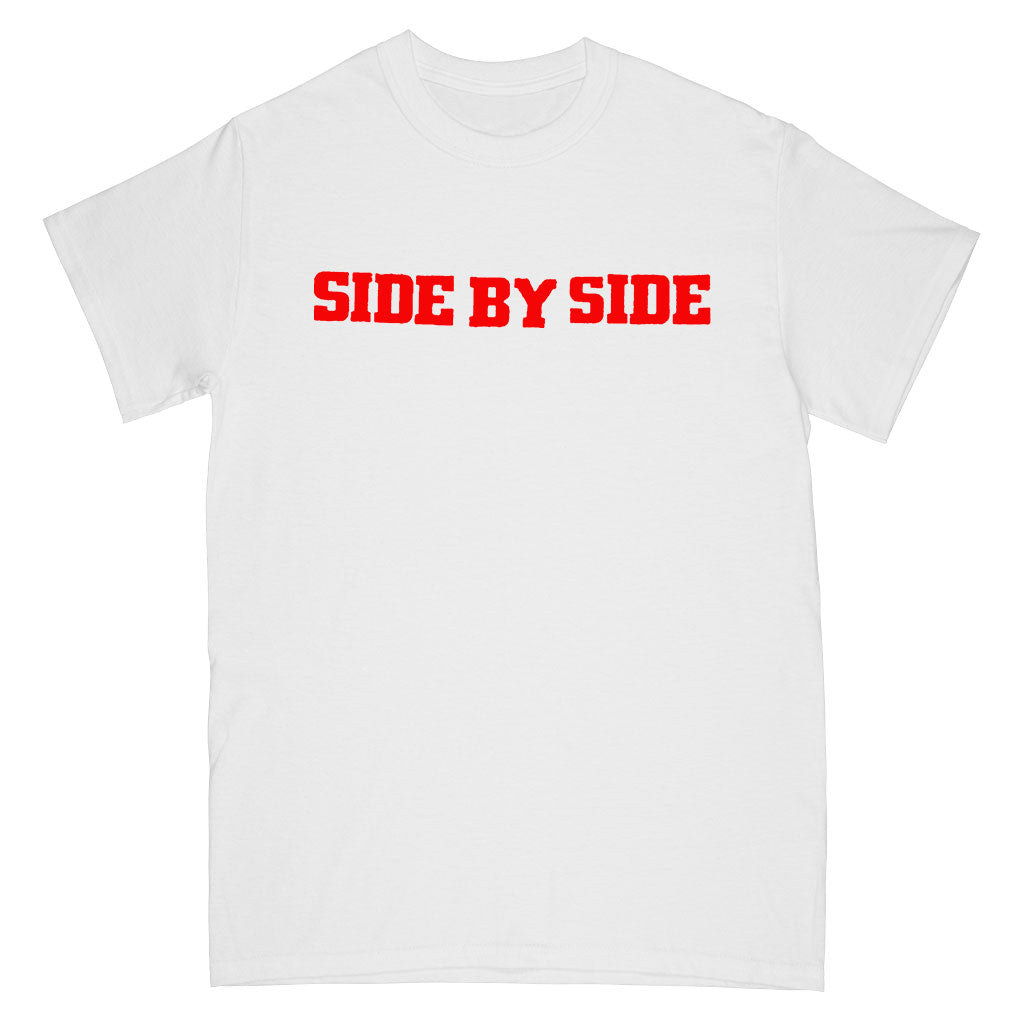 Side By Side "Side By Side By Side (White)" - T-Shirt