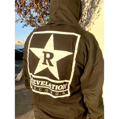 Revelation Records "Logo (Black)" - Zipper Hooded Sweatshirt