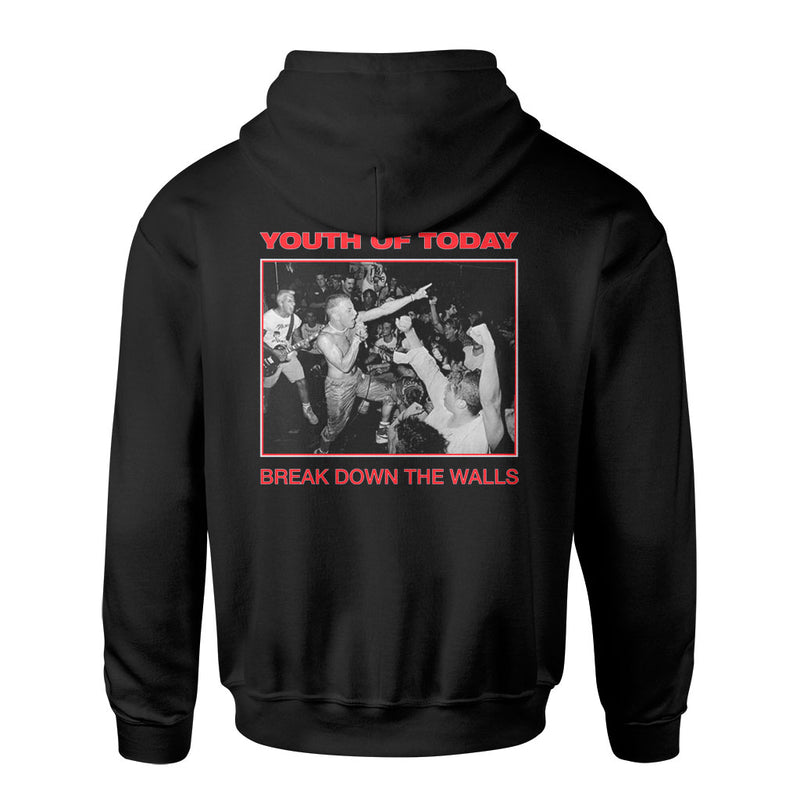 Youth Of Today "Break Down The Walls (Black)" - Hooded Sweatshirt