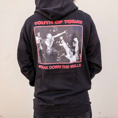 Youth Of Today "Break Down The Walls (Black)" - Hooded Sweatshirt