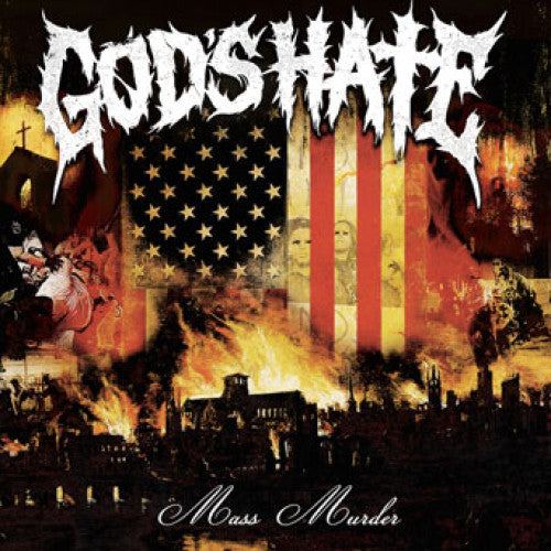CLCR042 God's Hate "Mass Murder" LP/CD Album Artwork