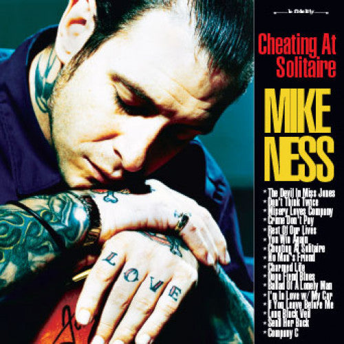 CRFT074-1 Mike Ness "Cheating At Solitaire" 2XLP/CD Album Artwork