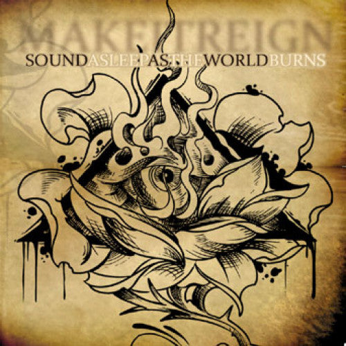 DETR012-2 Make It Reign "Sound Asleep As The World Burns" CD Album Artwork