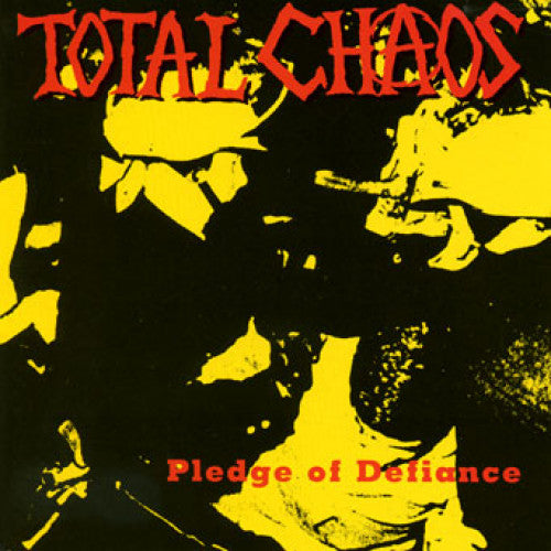 EPI6438-1 Total Chaos "Pledge Of Defiance" LP Album Artwork