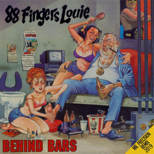 HR607-1 88 Fingers Louie "Behind Bars: Mr. Precision Remix 2019" LP  Album Artwork