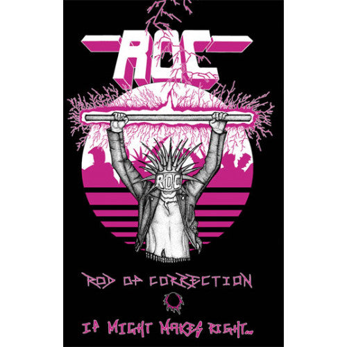 IND122-4 Rod Of Correction "If Might Makes Right..." Cassette Album Artwork