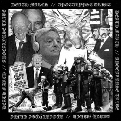 IND99-1 Death March / Apocalypse Tribe "Split" 7" Album Artwork