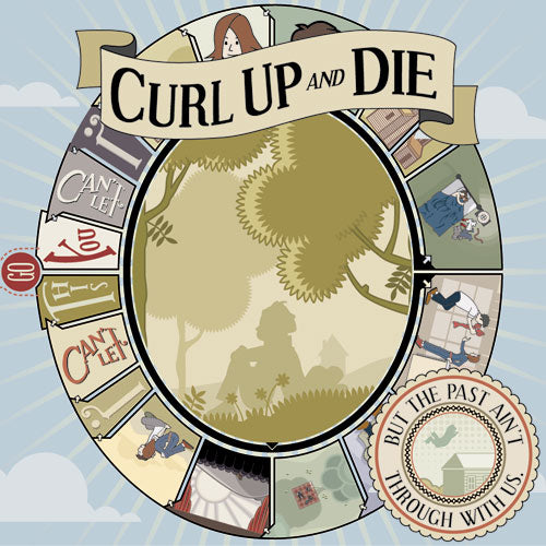 REV117-2 Curl Up And Die "But The Past Ain't Through With Us." CD Album Artwork