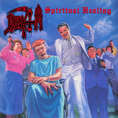 RR7194-1 Death "Spiritual Healing" LP Album Artwork