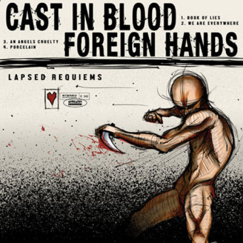 UBR024-1/2 Cast In Blood / Foreign Hands "Lapsed Requiems (Split)" 10"/CD Album Artwork